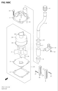 09001F-880001 (2008) 90hp E03-USA (DF90TK8) DF90 drawing WATER PUMP (K9)