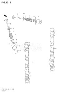 11503F-310001 (2013) 115hp E01 E40-Gen. Export 1 - Costa Rica (DF115AT) DF115A drawing CAMSHAFT (DF100AT:E40)