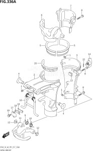 00503F-710001 (2017) 5hp P01-Gen. Export 1 (DF5A) DF5A drawing SWIVEL BRACKET