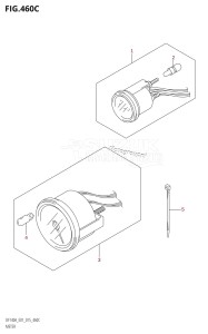 DF140A From 14003F-510001 (E40)  2015 drawing METER (DF115AZ:E01)