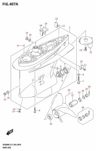 DF150AP From 15003P-440001 (E11)  2024 drawing GEAR CASE