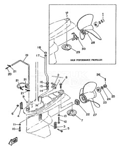 115B drawing PROPELLER-HOUSING-AND-TRANSMISSION-2