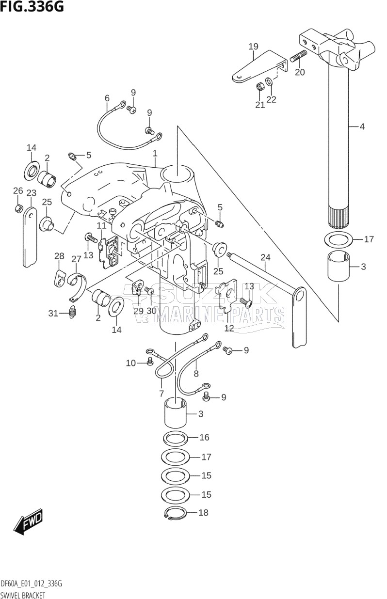 SWIVEL BRACKET (DF60A:E40)