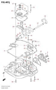 DF200 From 20002F-410001 (E01 E40)  2014 drawing ENGINE HOLDER (DF250T:E01)