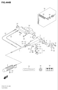 01504F-240001 (2022) 15hp P01-Gen. Export 1 (DF15A  DF15A    DF15AR  DF15AR    DF15AT) DF15A drawing TILLER HANDLE (DF20A:P40)