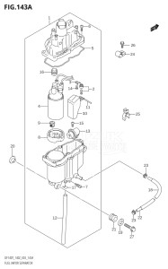 14002F-110001 (2011) 140hp E03-USA (DF140T) DF140 drawing FUEL VAPOR SEPARATOR