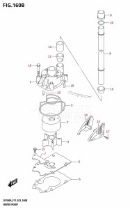 DF300A From 30002P-040001 (E01 E03 E40)  2020 drawing WATER PUMP (E40)