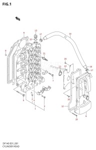 DF140 From 14002Z-110001 (E01 E40)  2011 drawing CYLINDER HEAD