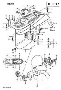 DT75 From 07501-402338 till 404156 ()  1984 drawing GEAR CASE