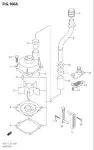 11501F-251001 (2002) 115hp E03-USA (DF115TK2) DF115T drawing WATER PUMP (K1,K2,K3,K4,K5,K6)