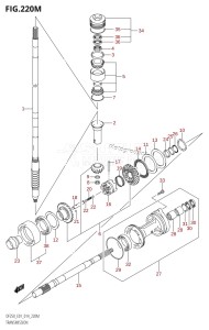 DF225T From 22503F-410001 (E01 E40)  2014 drawing TRANSMISSION (DF250Z:E40)