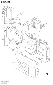 DF60 From 06001F-971001 (E03)  1999 drawing IGNITION COIL