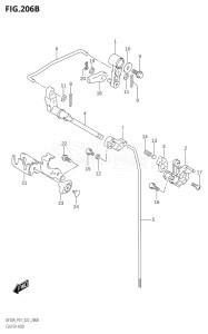 01504F-240001 (2022) 15hp P01-Gen. Export 1 (DF15A  DF15A    DF15AR  DF15AR    DF15AT) DF15A drawing CLUTCH ROD (DF9.9BR,DF9.9BT,DF15AR,DF15AT,DF20AR,DF20AT)