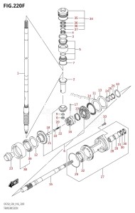 DF225Z From 22503Z-610001 (E03)  2016 drawing TRANSMISSION (DF250Z:E03)