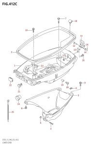 DT15 From 01503K-310001 (P36-)  2013 drawing LOWER COVER (DT9.9K:P36)