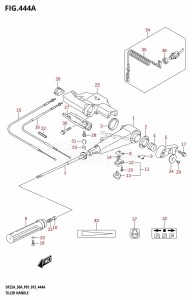 DF30A From 03003F-510001 (P01 P40)  2015 drawing TILLER HANDLE (DF25A:P01)