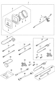 Outboard DF 9.9B drawing Multi Function Gauge