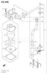 14003Z-410001 (2014) 140hp E03-USA (DF140AZ) DF140AZ drawing WATER PUMP (DF140AZ:E03)