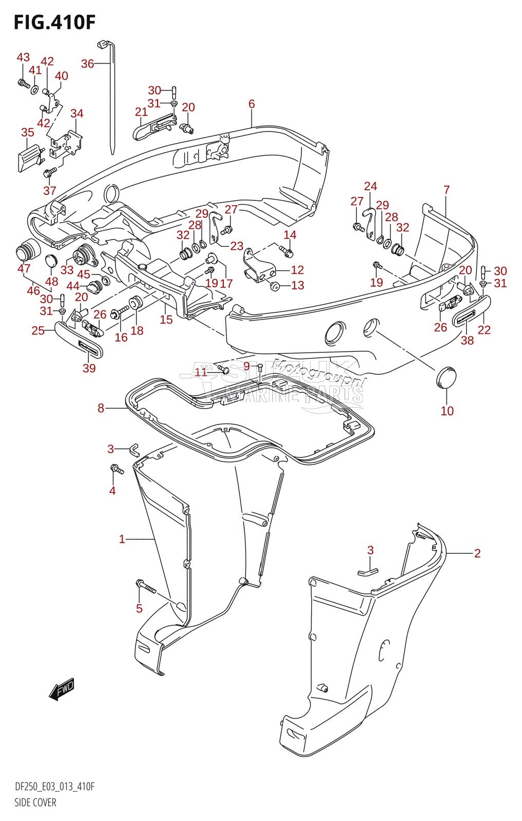 SIDE COVER (DF250Z:E03:(X-TRANSOM,XX-TRANSOM))