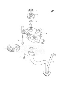 Outboard DF 150 drawing Oil Pump