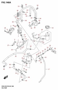 DF250A From 25003P-440001 (E11 - E40)  2024 drawing FUEL PUMP