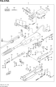 04003F-210001 (2012) 40hp E01-Gen. Export 1 (DF40AQH  DF40AT) DF40A drawing OPT:TILLER HANDLE (DF40A:E01)