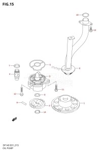 DF140 From 14001F-680001 (E01 E40)  2006 drawing OIL PUMP