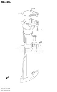 00252F-210001 (2012) 2.5hp P01-Gen. Export 1 (DF2.5) DF2.5 drawing DRIVE SHAFT HOUSING