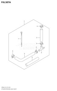 08002F-910001 (2019) 80hp E01 E40-Gen. Export 1 - Costa Rica (DF80A) DF80A drawing OPT:WATER PRESSURE GAUGE SUB KIT