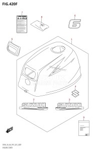 DF5A From 00503F-240001 (P01)  2022 drawing ENGINE COVER (DF6A:020)