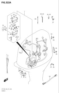 15003P-710001 (2017) 150hp E03-USA (DF150AP) DF150AP drawing HARNESS