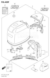 17502F-610001 (2016) 175hp E03-USA (DF175T) DF175T drawing ENGINE COVER (DF150Z:E03)