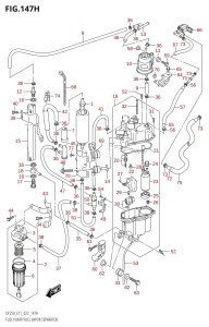 DF250Z From 25003Z-240001 (E11 E40)  2022 drawing FUEL PUMP /​ FUEL VAPOR SEPARATOR (E40:022)