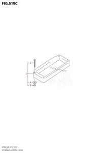 DF70A From 07003F-510001 (E01 E40)  2015 drawing OPT:REMOTE CONTROL SPACER (DF90ATH:E01)