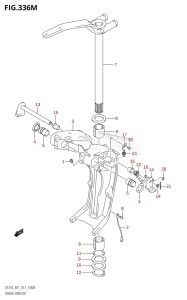 DF200 From 20002F-310001 (E01 E40)  2013 drawing SWIVEL BRACKET (DF250Z:E40:(X-TRANSOM,XX-TRANSOM))