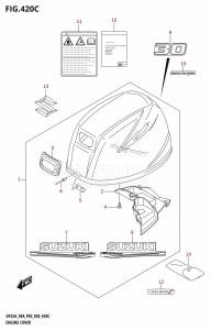 DF30A From 03003F-040001 (P03)  2020 drawing ENGINE COVER (DF30AT,DF30ATH)