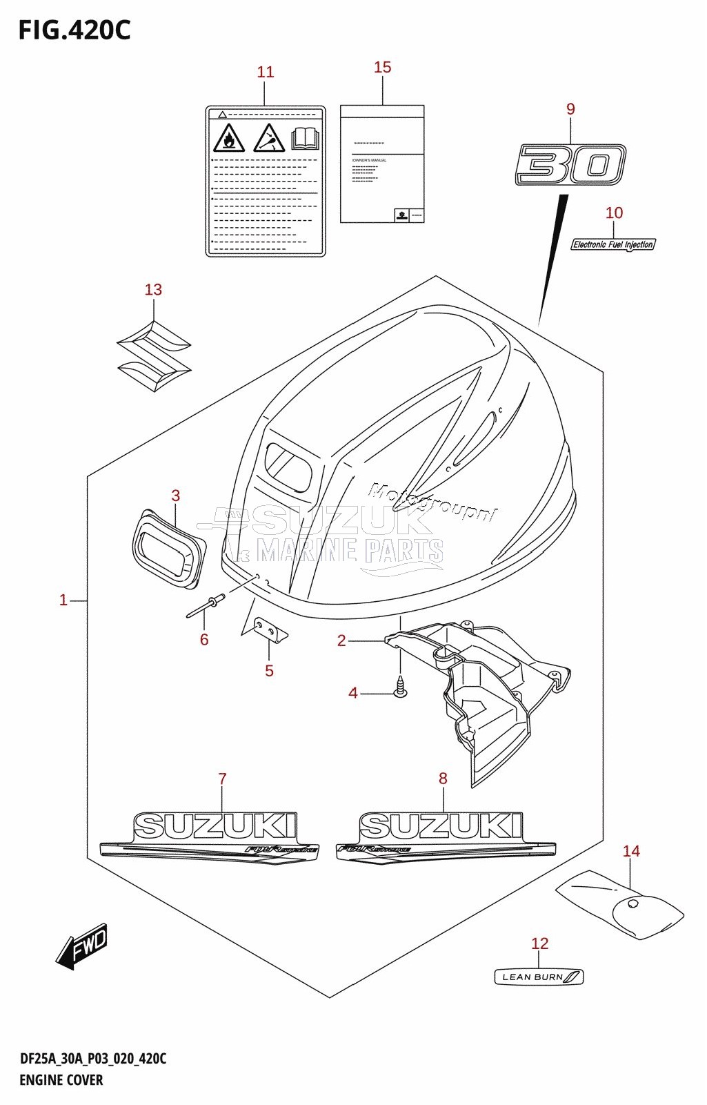 ENGINE COVER (DF30AT,DF30ATH)