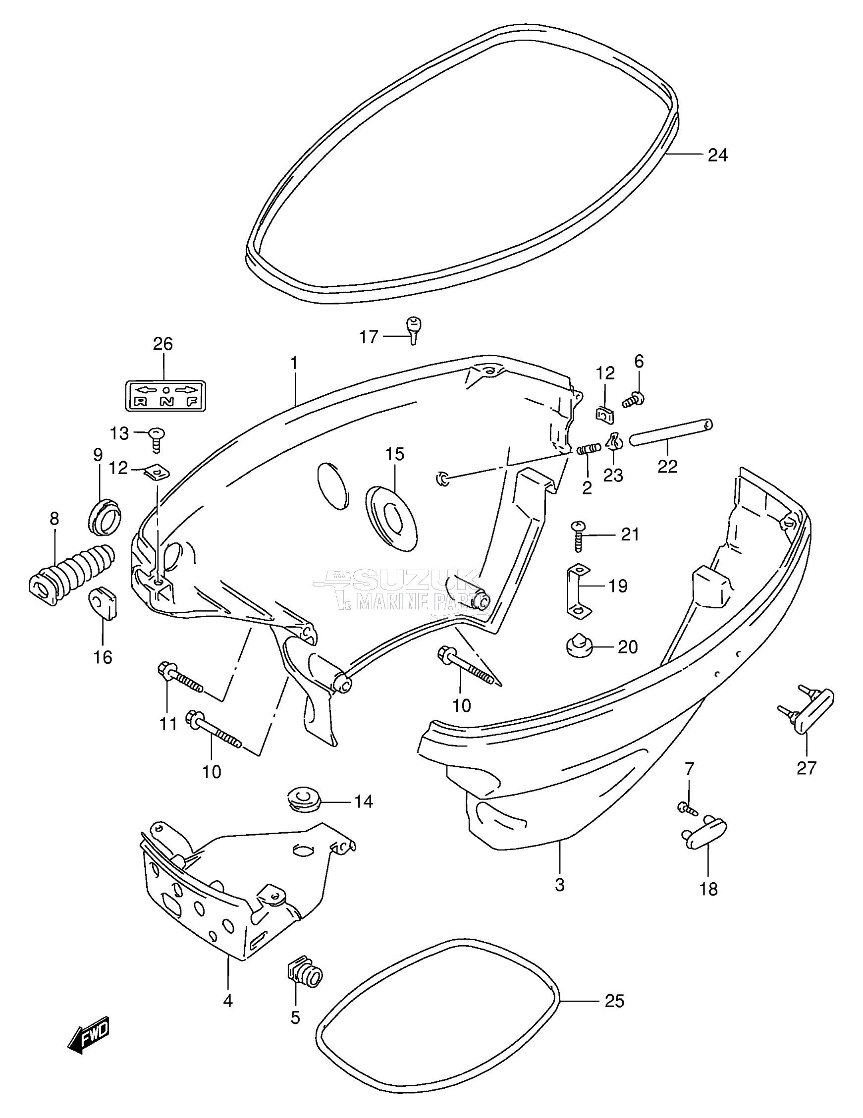 SIDE COVER (DF9.9 652501~ / DF15 652501~)