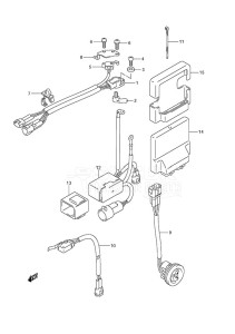 DF 175 drawing PTT Switch/Engine Control Unit