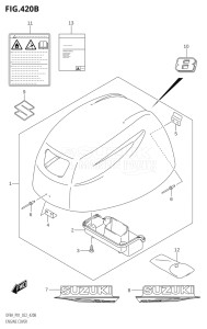 00994F-010001 (2010) 9.9hp P03-U.S.A (DF9.9A   DF9.9ARK10) DF9.9A drawing ENGINE COVER ((DF8A,DF8AR):(021,022))