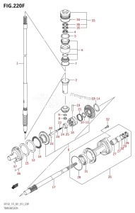 DF175T From 17502F-310001 (E01 E40)  2013 drawing TRANSMISSION (DF175T:E40)