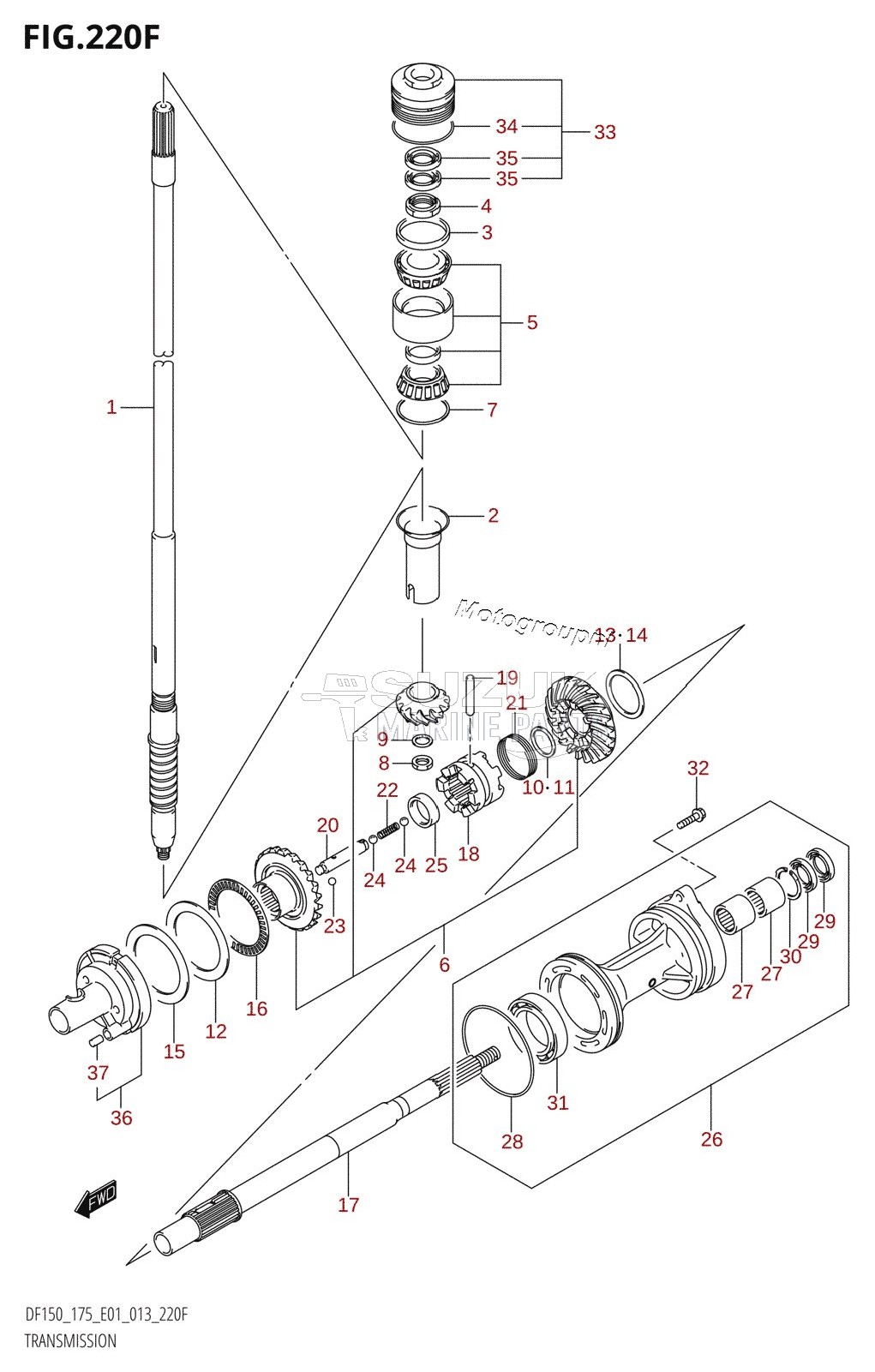 TRANSMISSION (DF175T:E40)