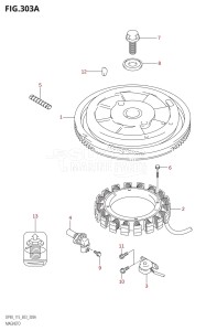 DF115T From 11501F-880001 (E03)  2008 drawing MAGNETO