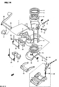 DT5 From 0501-300001 till 336482 ()  1978 drawing SWIVEL BRACKET