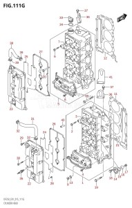 DF250 From 25003F-510001 (E01 E40)  2015 drawing CYLINDER HEAD (DF225Z:E01)