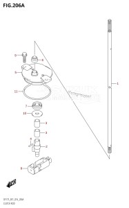 DF175ZG From 17502Z-610001 (E01 E40)  2016 drawing CLUTCH ROD (DF150T:E01)