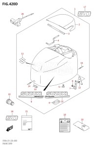 05003F-040001 (2020) 50hp E01-Gen. Export 1 (DF50A  DF50ATH) DF50A drawing ENGINE COVER (DF50A:E01)