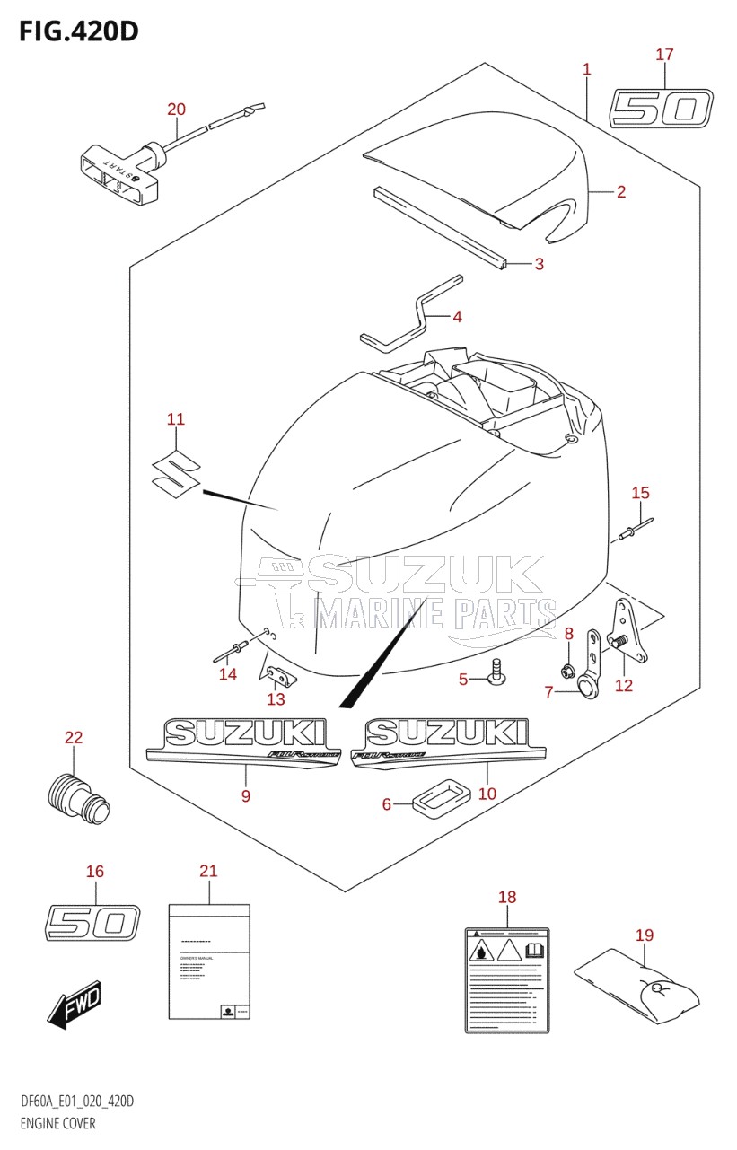 ENGINE COVER (DF50A:E01)