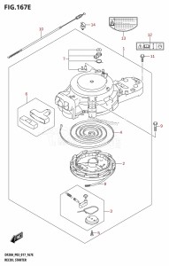 DF9.9B From 00995F-710001 (P03)  2017 drawing RECOIL STARTER (DF15A:P03)