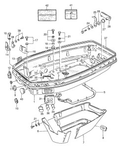 DT85QH From 8501-030001 ()  2000 drawing LOWER COVER (WT,WQ,WHQ,MQ,QH)